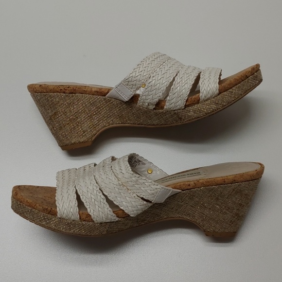 Dana Buchman White Woven Slide On Shoes!!! - Picture 2 of 8